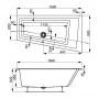Акриловая ванна VAGNERPLAST CAVALLO OFFSET 160 Left VPBA169CAV3LX-01 Акриловая ванна VAGNERPLAST CAVALLO OFFSET 160 Left VPBA169CAV3LX-01. Фото