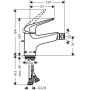 Смеситель для биде Hansgrohe Novus 70 71142000 Смеситель для биде Hansgrohe Novus 70 71142000. Фото