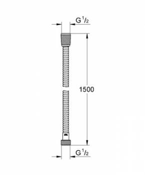Душевой шланг GROHE Ondus 28143KS0 Душевой шланг GROHE Ondus 28143KS0. Фото