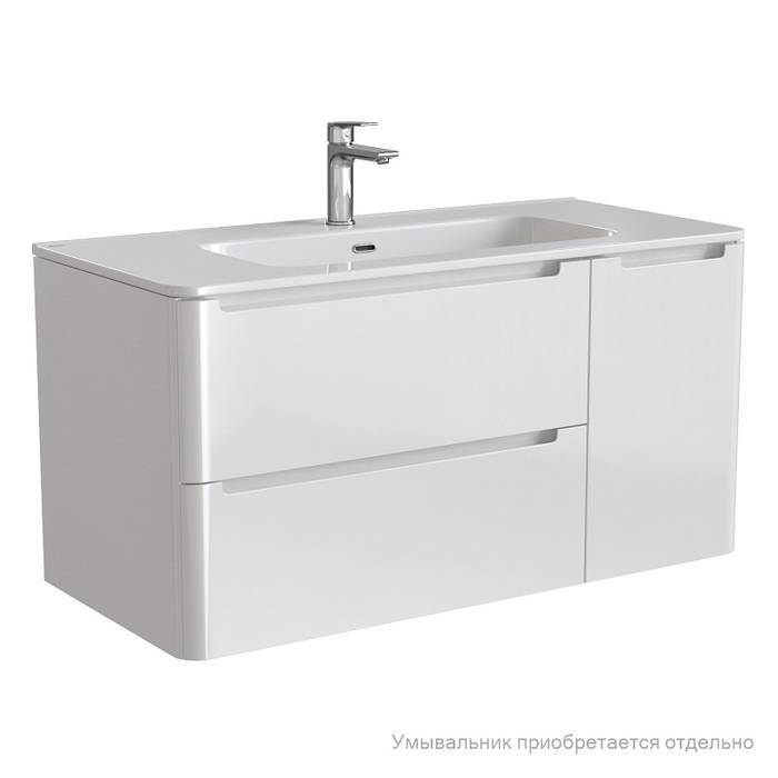 Тумба подвесная белый 100 см Edifice IDDIS EDI10W1i95. Подходит умывальник 0101000i28 Тумба подвесная белый 100 см Edifice IDDIS EDI10W1i95. Подходит умывальник 0101000i28. Фото